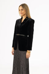 Black Velour Blazer