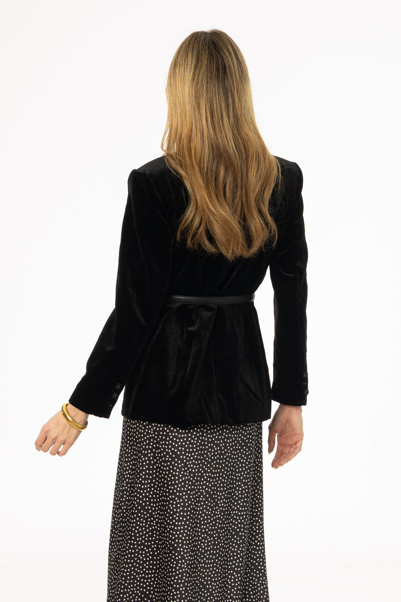 Black Velour Blazer