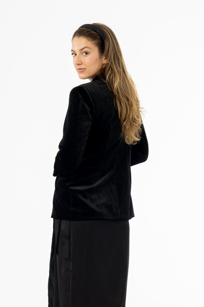 Black Velour Blazer