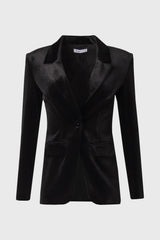 Black Velour Blazer
