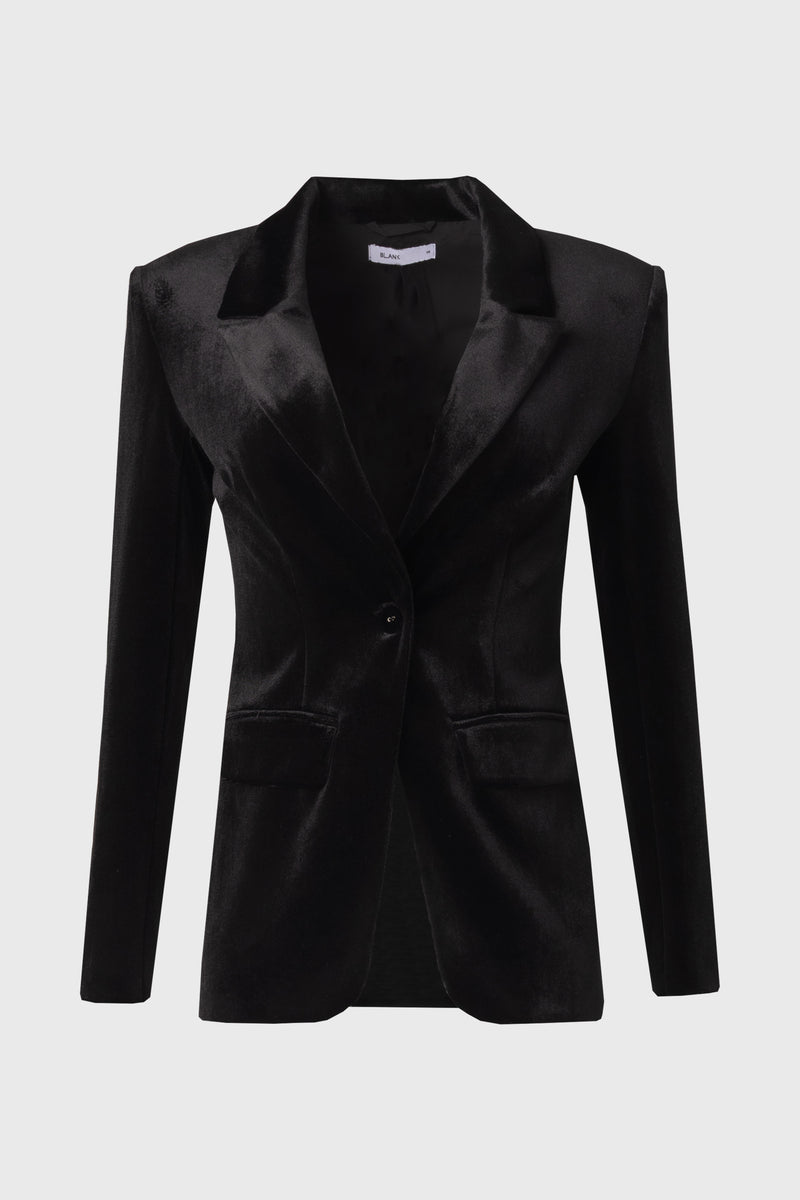 Black Velour Blazer