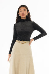 Black Velvet Sparkle Turtleneck