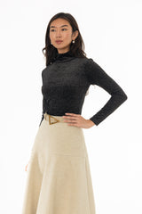 Black Velvet Sparkle Turtleneck