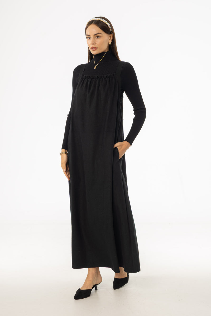 Black Wool Feel Jumper