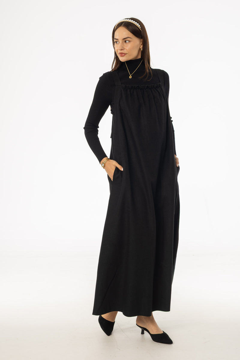 Black Wool Feel Jumper