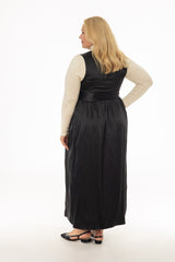 Black Wrap Maxi Jumper