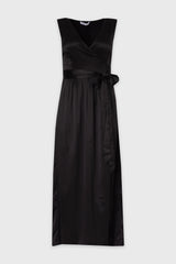 Black Wrap Maxi Jumper