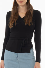 Black Wrap T-Shirt