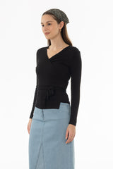 Black Wrap T-Shirt