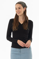 Black Wrap T-Shirt