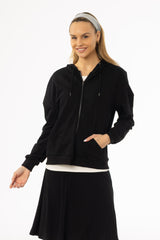 Black Zip Up Sweatshirt
