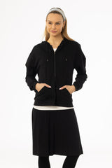 Black Zip Up Sweatshirt