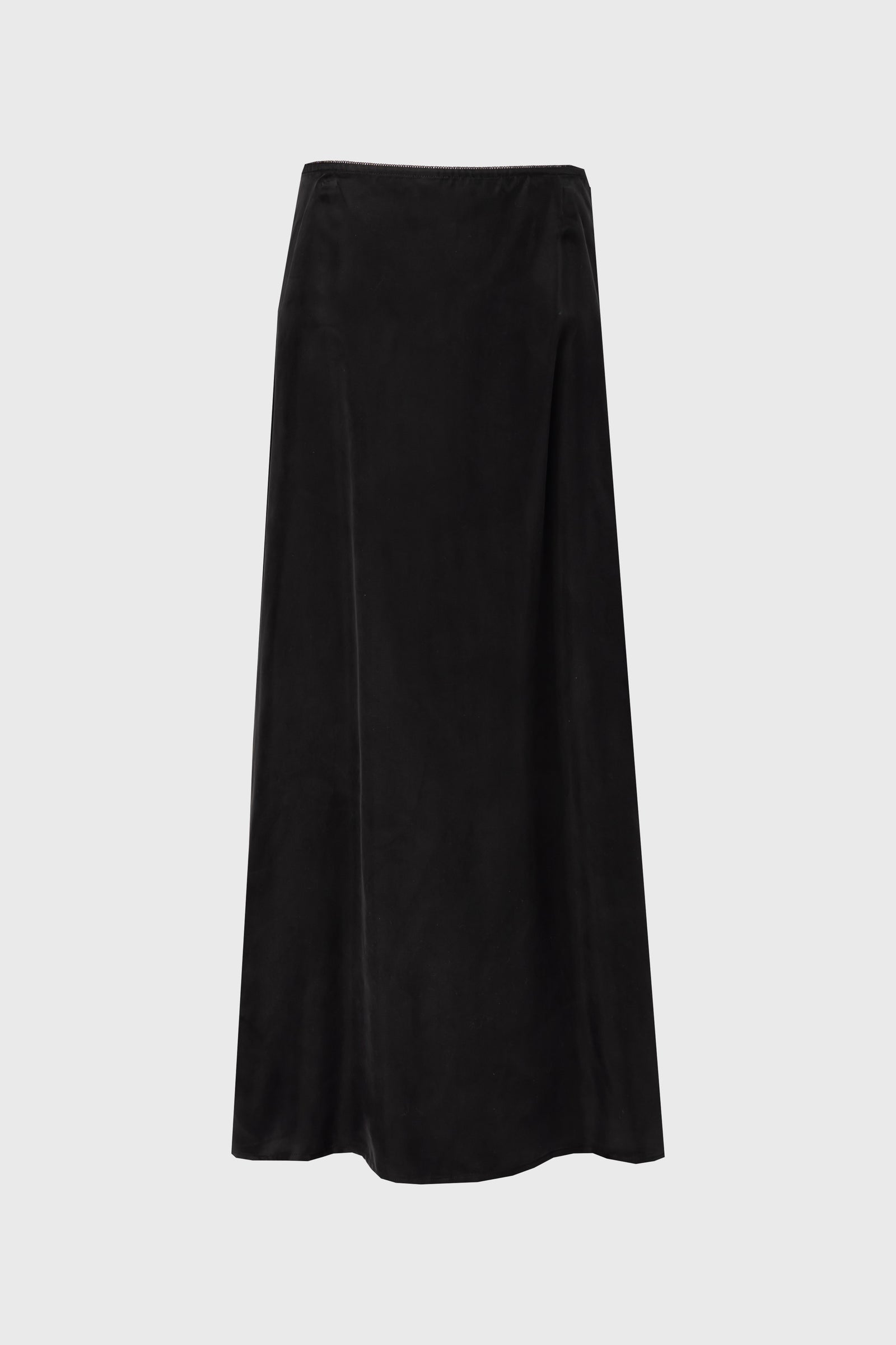 Black A-Line Zipper Slip Skirt – BLANK