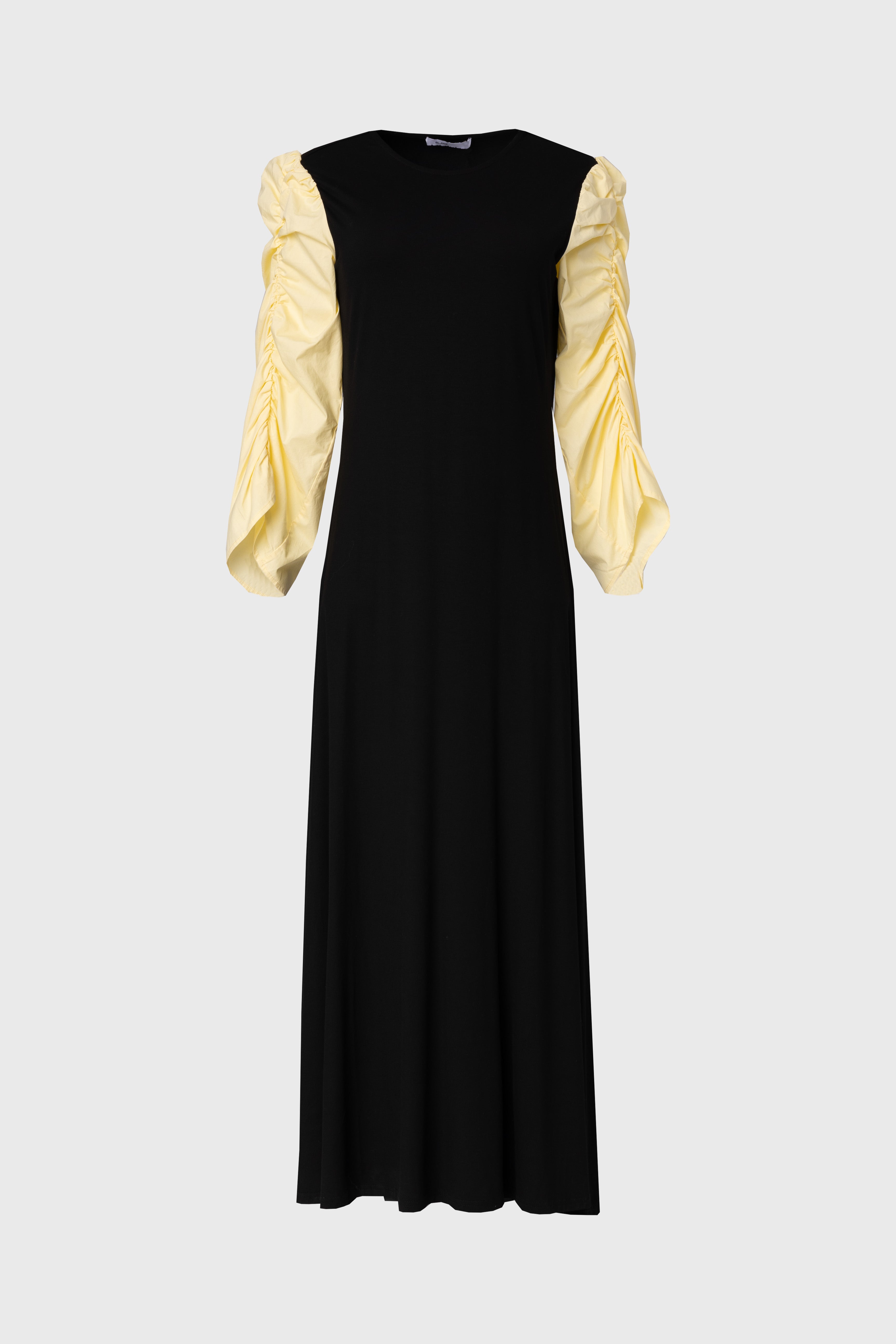 Black and Yellow Colorblock Maxi Dress – BLANK
