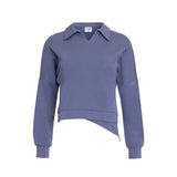 Blue Asymmetrical Sweatshirt