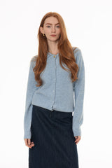 Blue Collar Chunky Knit Cardigan