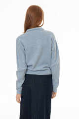 Blue Collar Chunky Knit Cardigan