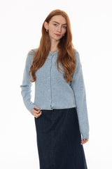 Blue Collar Chunky Knit Cardigan