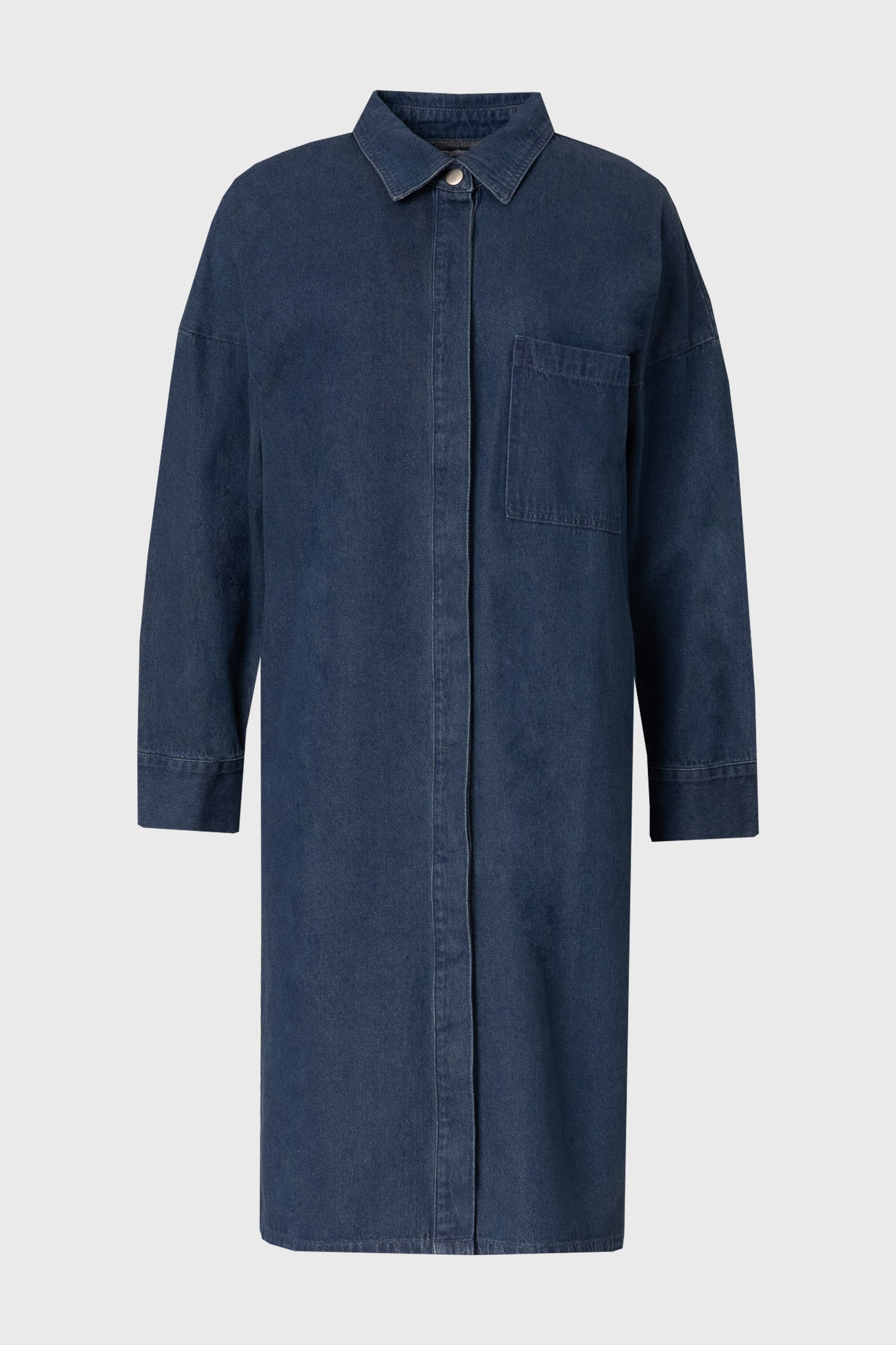 Blue Denim Shirt Dress – BLANK