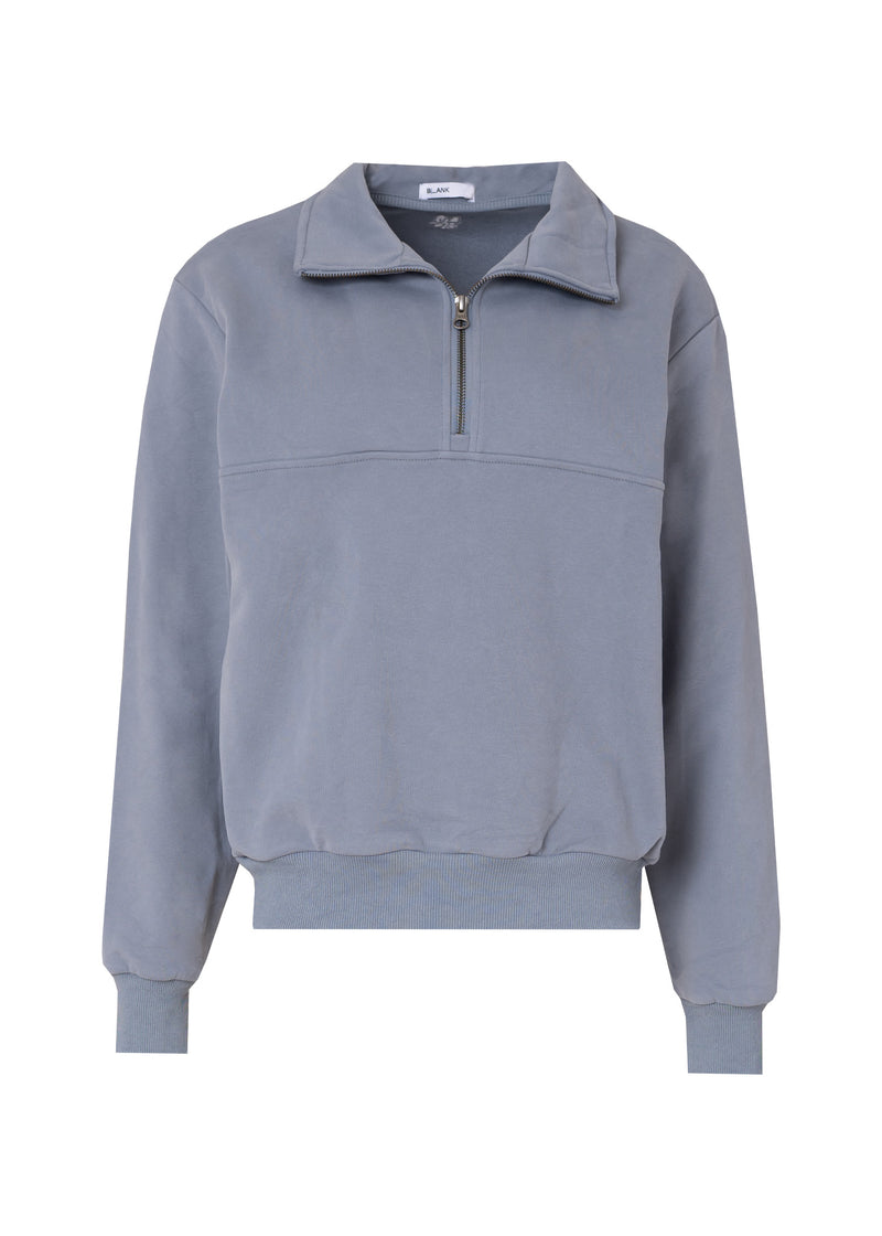 Blue Half Zip Sweatshirt