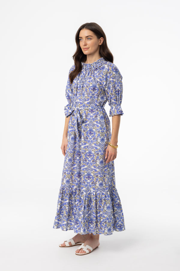 Blue Paisley Maxi Dress