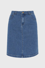 Blue Pencil Denim Skirt