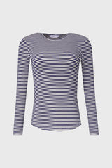 Blue Striped Long Sleeve T-Shirt