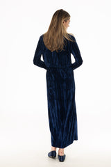 Navy Textured Velour Jumper