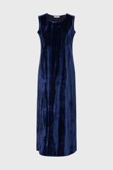 Navy Textured Velour Jumper