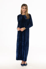 Navy Textured Velour Jumper