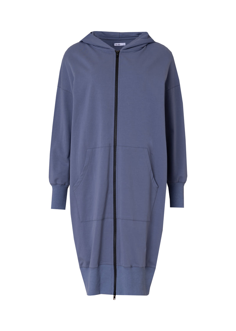 Blue Zipper Sweatshirt Dress BLANK Blue Zipper Sweatshirt Dress BLANK