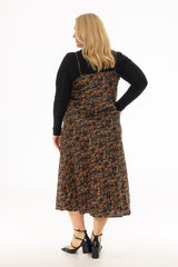 Botanical Bloom Printed Slip Dress