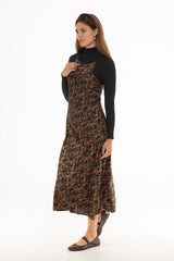 Botanical Bloom Printed Slip Dress