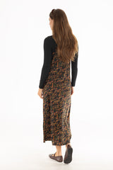Botanical Bloom Printed Slip Dress