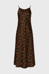 Botanical Bloom Printed Slip Dress