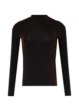 Bronze Sparkle Mock Neck