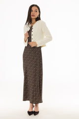 Brown Chevron Printed Slip Jumper