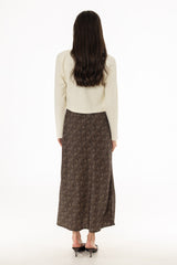 Brown Chevron Printed Slip Jumper