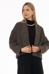 Brown Chunky Cardigan