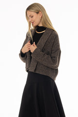 Brown Chunky Cardigan