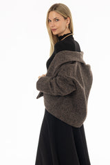 Brown Chunky Cardigan