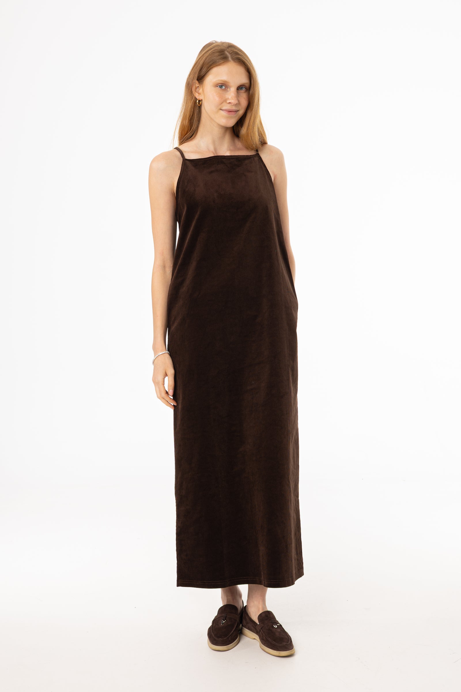 brown corduroy jumper dress Free People Rolling Thunder Brown Corduroy Cinnamon Jumper Dress XS X Small