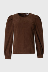 Brown Corduroy Top
