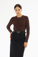 Brown Crewneck Sweater
