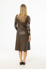 Brown Leather Jumper