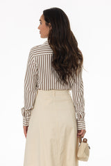 Brown Polo Button Up Shirt