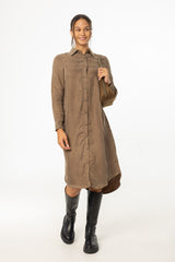 Brown Shirt Dress