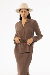 Brown Slip Blouse