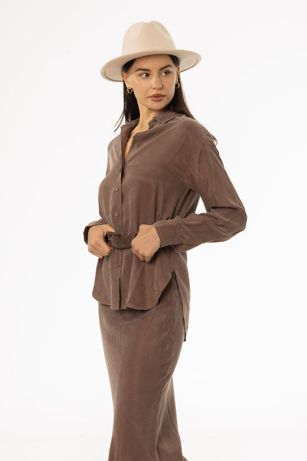 Brown Slip Blouse