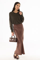 Brown Slip Skirt
